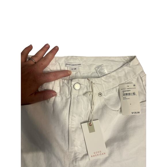 NWT Good American Good '90s Distressed White
Jeans Size 2/26 - Picture 4 of 7
